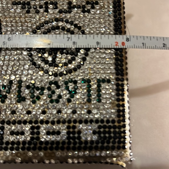 Crystal Embellished Money Clutch - Picture 15 of 17